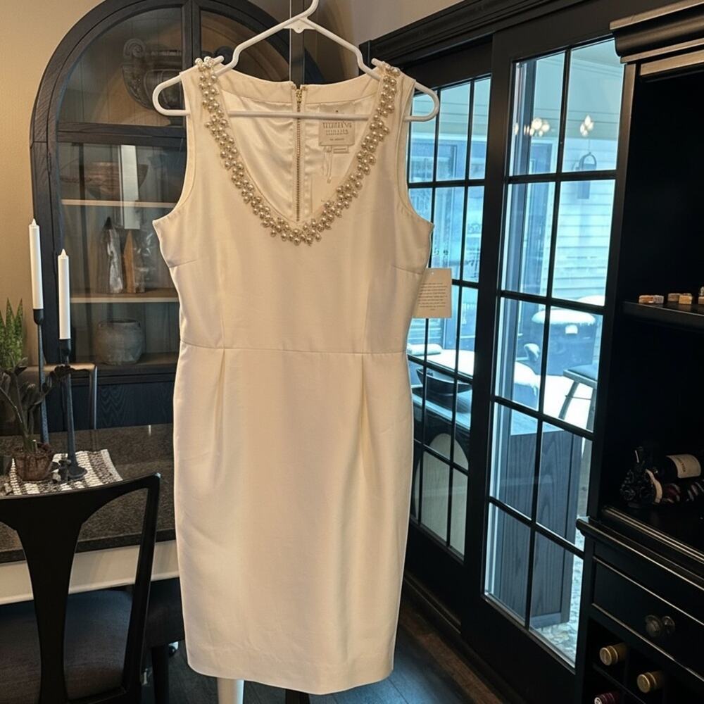 Kate Spade NWT Cream Pearl V-Neck Wedding Belles Dyan Bridal Dress 425.00 SZ 8 - Picture 2 of 8